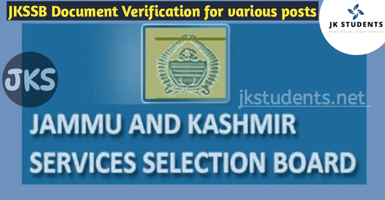 JKSSB Document Verification