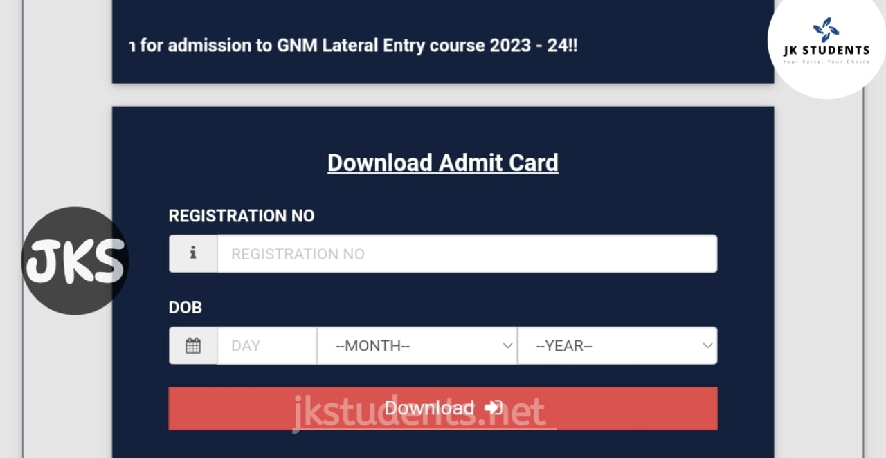 Download Admit Cards for Common Entrance Test for admission to GNM Lateral Entry course 2023-24, Click here to Download 1 Download Admit Cards for Common Entrance Test for admission to GNM Lateral Entry course 2023-24, Click here to Download