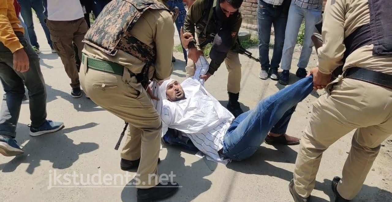 Fire And Emergency Services job aspirants protest wearing shrouds 1 Fire And Emergency Services job aspirants protest wearing shrouds