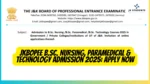 JKBOPEE B.Sc. Nursing, Paramedical & Technology Admission 2025: Apply Now