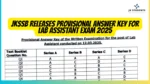 JKSSB Releases Provisional Answer Key for Lab Assistant Exam 2025